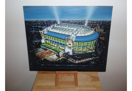 Johan Cruyff Stadium Fine Art Original Oil Painting - AFC Ajax